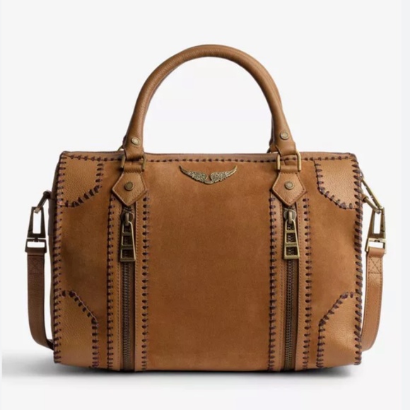 NWT Zadig et Voltaire Sunny Medium #2 Crafted Suede, Folk - Folk / ONE SIZE - Picture 5 of 8